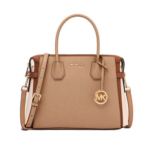 Sac à main Femme Michael Kors MERCER CAMEL MULTI Marron 30 x 23 x 10 cm