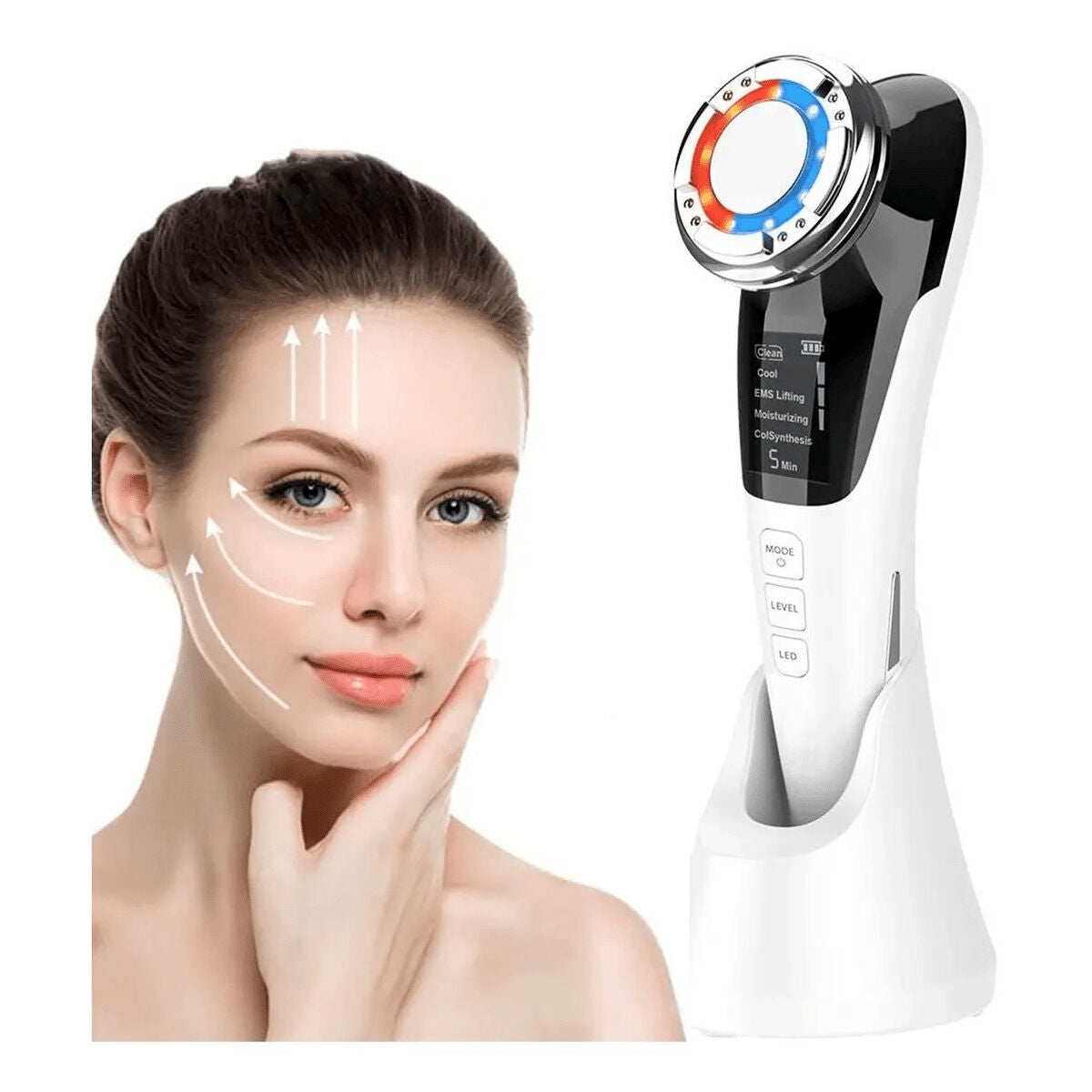 Masseur Facial Drakefor QLINIQ A - RF, Photothérapie & Électrostimulation 3 Pièces