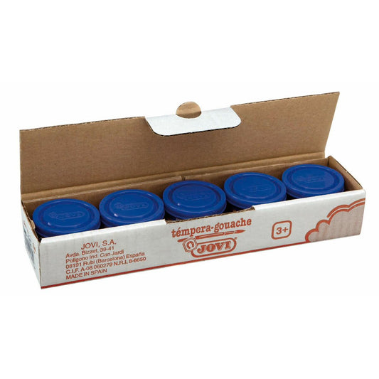 Gouache Jovi 50324 Bleu foncé Bois Papier Tissu Papier carton 35 ml 5 Unités