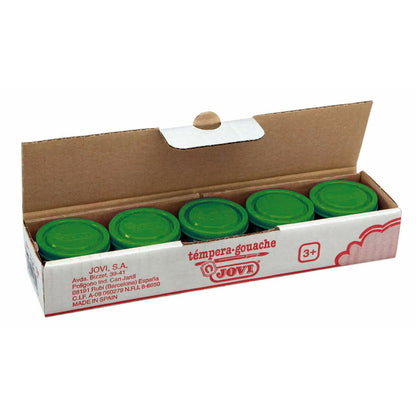 Gouache Jovi 50317 Vert Bois Papier Tissu Papier carton 35 ml 5 Unités