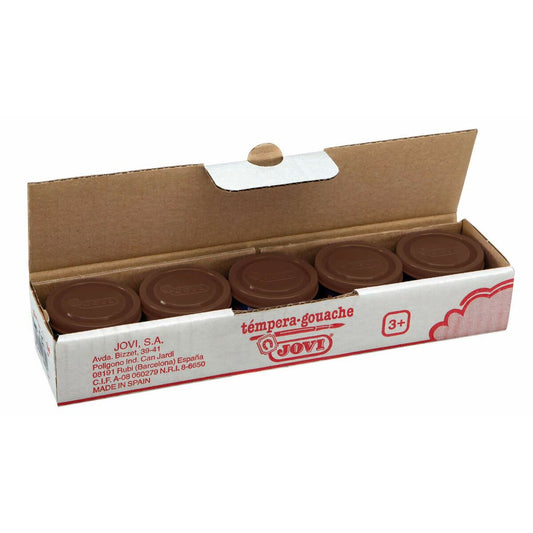 Gouache Jovi 50312 Marron Bois Papier Tissu Papier carton 35 ml 5 Unités (5 Pièces)