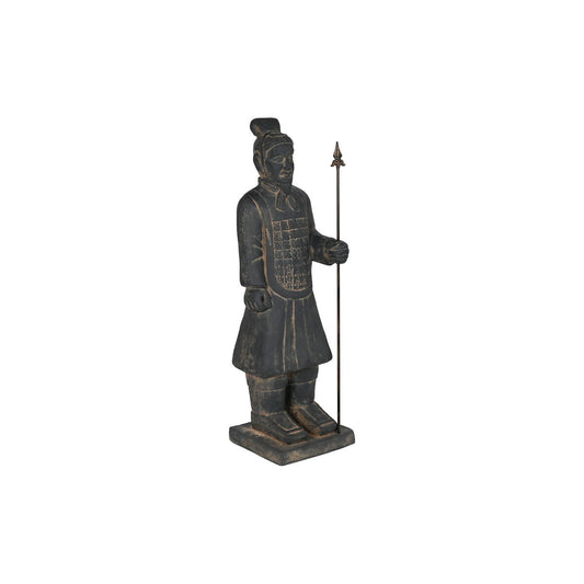 Figurine Décorative Home ESPRIT Gris Doré Oriental Guerrier 35 x 32 x 118 cm