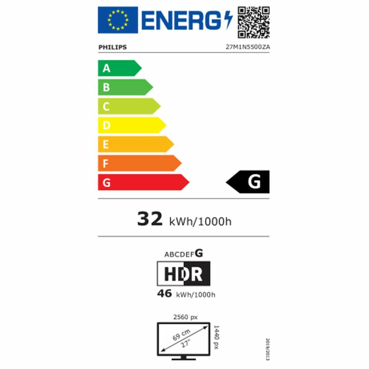 Écran Philips 27M1N5500ZA/00 27"