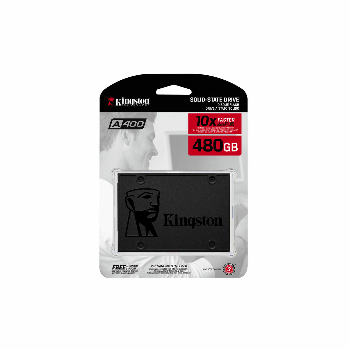 Disque dur Kingston SA400S37/480G 480 GB SSD