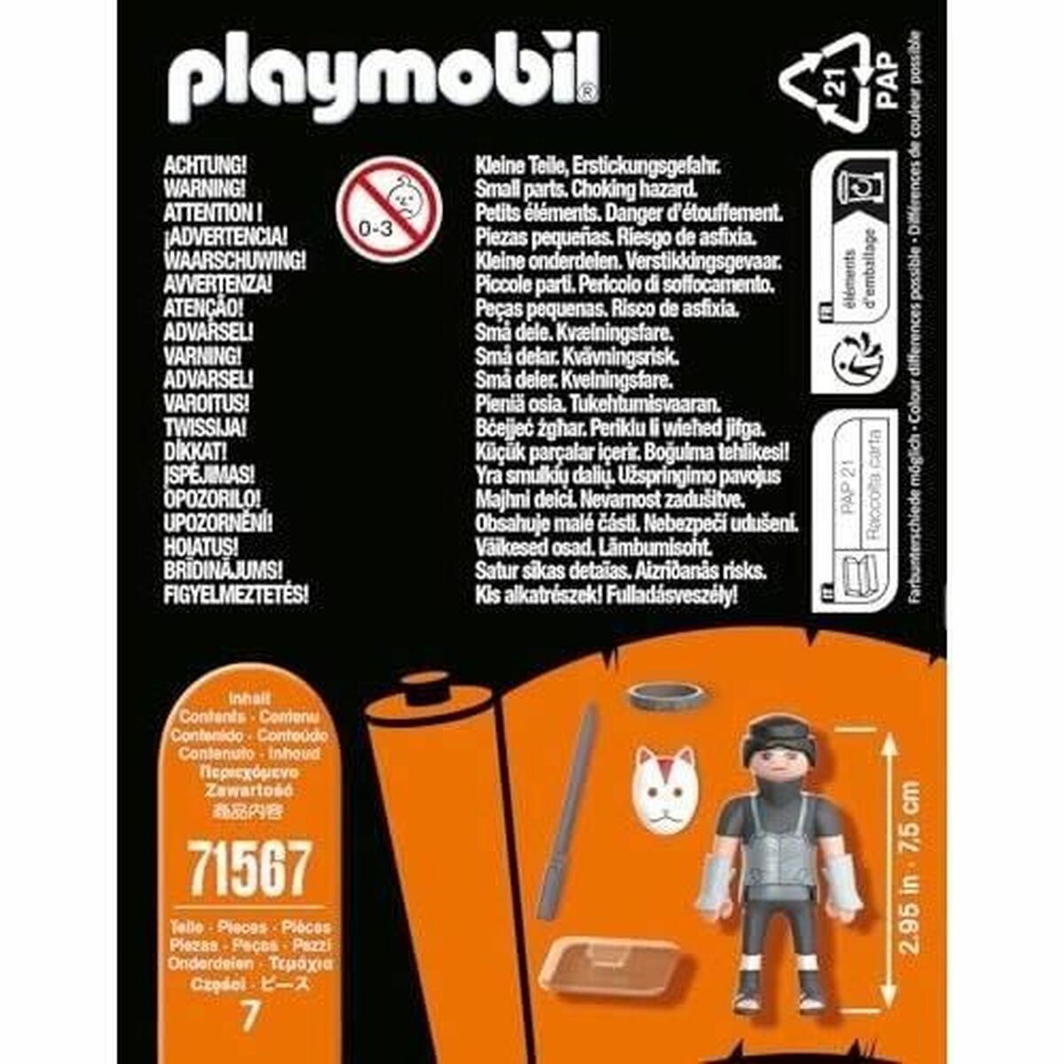 Figurine Playmobil Naruto 71567 7 Pièces