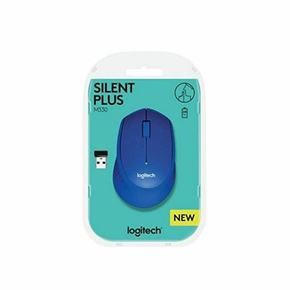 Souris sans-fil Logitech M330 Silent Plus Bleu 1000 dpi