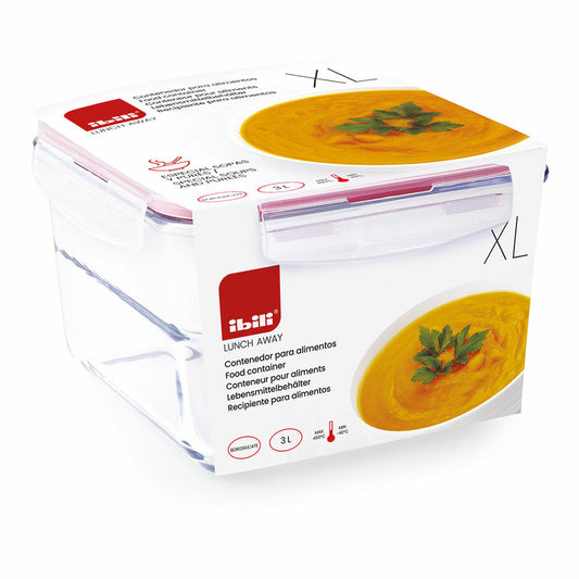 Récipient de Conservation des Aliments Ibili XL 754833 Verre Borosilicaté 3 L