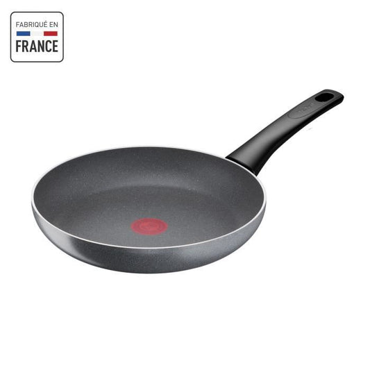 TEFAL Hard Stone Poêle 28 cm, Non Induction, Revêtement antiadhésif Mineralia +, Sans PFOA, Fabriqué en France D4560632