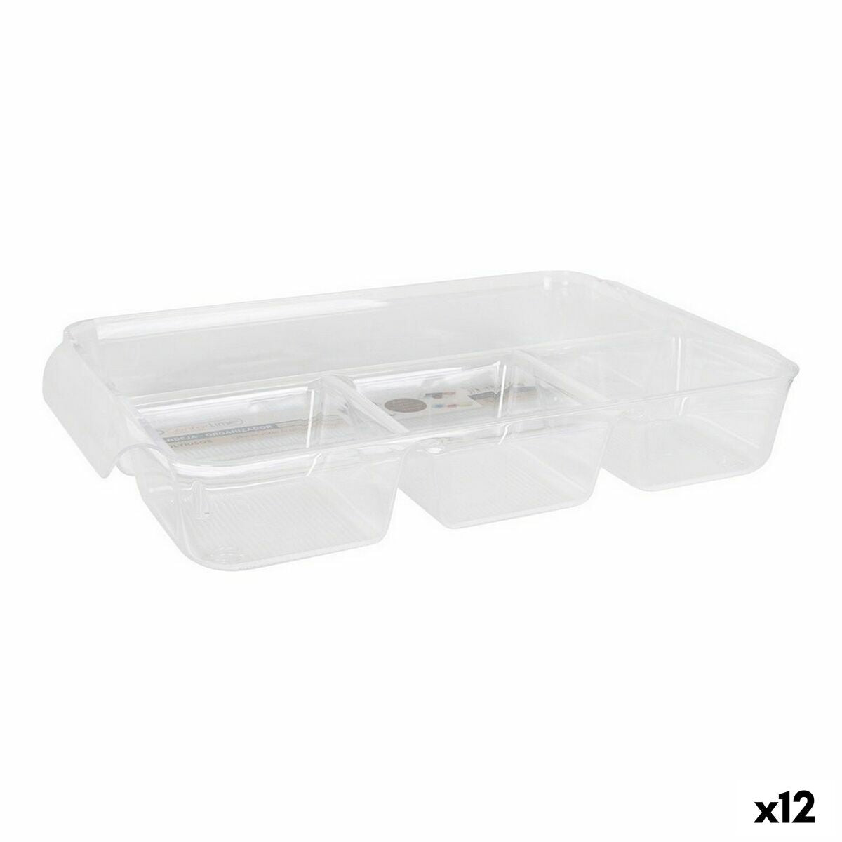 Organisateur polyvalent Confortime Transparent 37,5 x 23,5 x 5, cm (12 Unités)