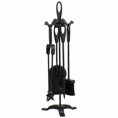 Accessoires de cheminée Alexandra House Living Noir Fer 19 x 61 x 19 cm