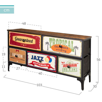 Commode Max Home Vintage 103 x 56 x 30 cm