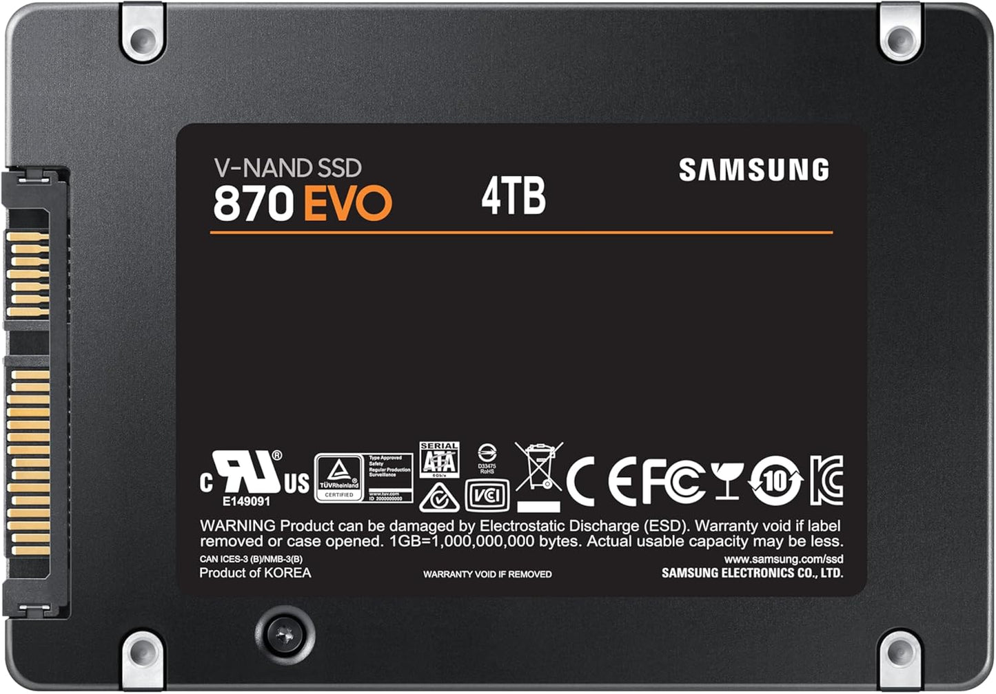 Disque dur Samsung MZ-77E4T0B/EU 4 TB SSD