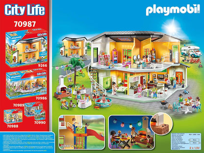 Playset Playmobil 70987 Barbecue Piscine