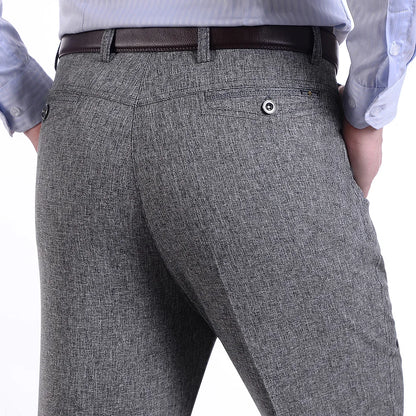 Pantalon Mince Décontracté Homme - Taille Haute 2024