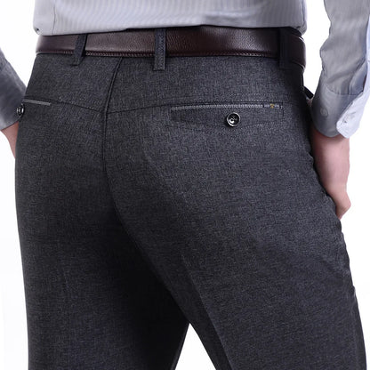 Pantalon Mince Décontracté Homme - Taille Haute 2024