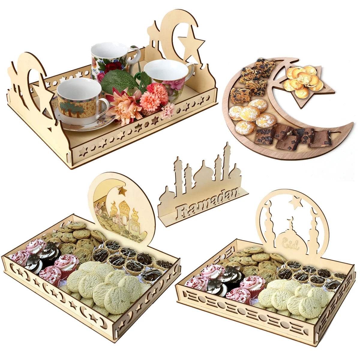 Plateaux en Bois Ramadan & Eid 2025