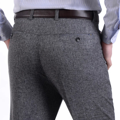 Pantalon Mince Décontracté Homme - Taille Haute 2024