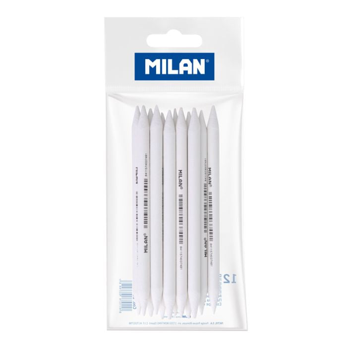 Pinceaux Milan Pack 12 difuminos Ø 6,9 mm (12 Unités)