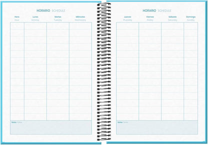 Agenda DOHE Tangram Basic Bleu A5 2024-2025