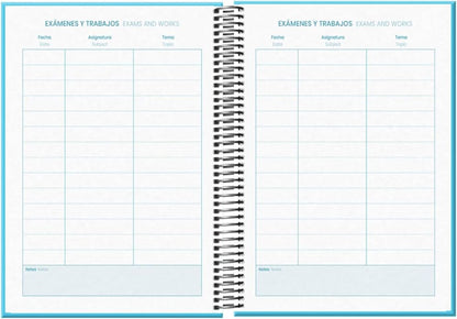 Agenda DOHE Tangram Basic Bleu A5 2024-2025