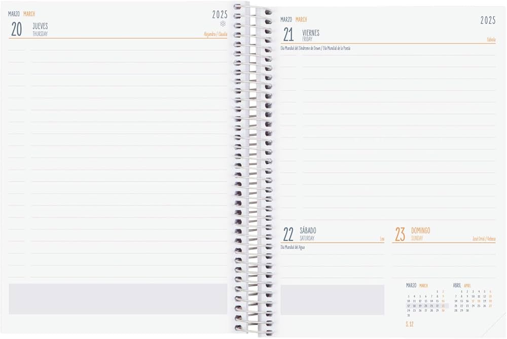 Agenda Finocam Cool Multicouleur 2024-2025 (1 Unité)