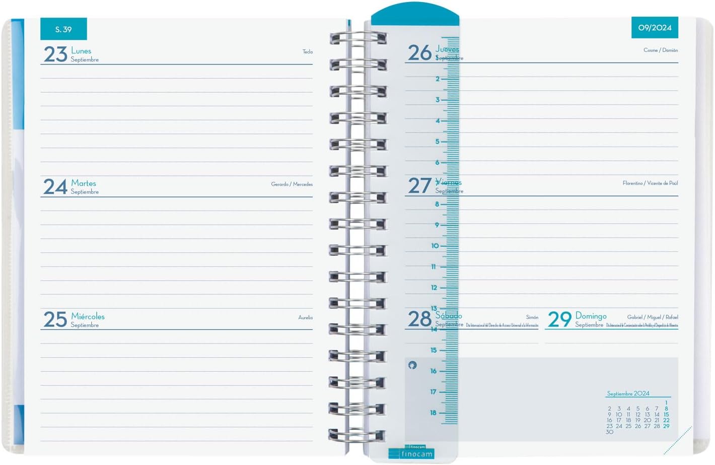 Agenda Finocam Mandala 2024-2025 Enseignant