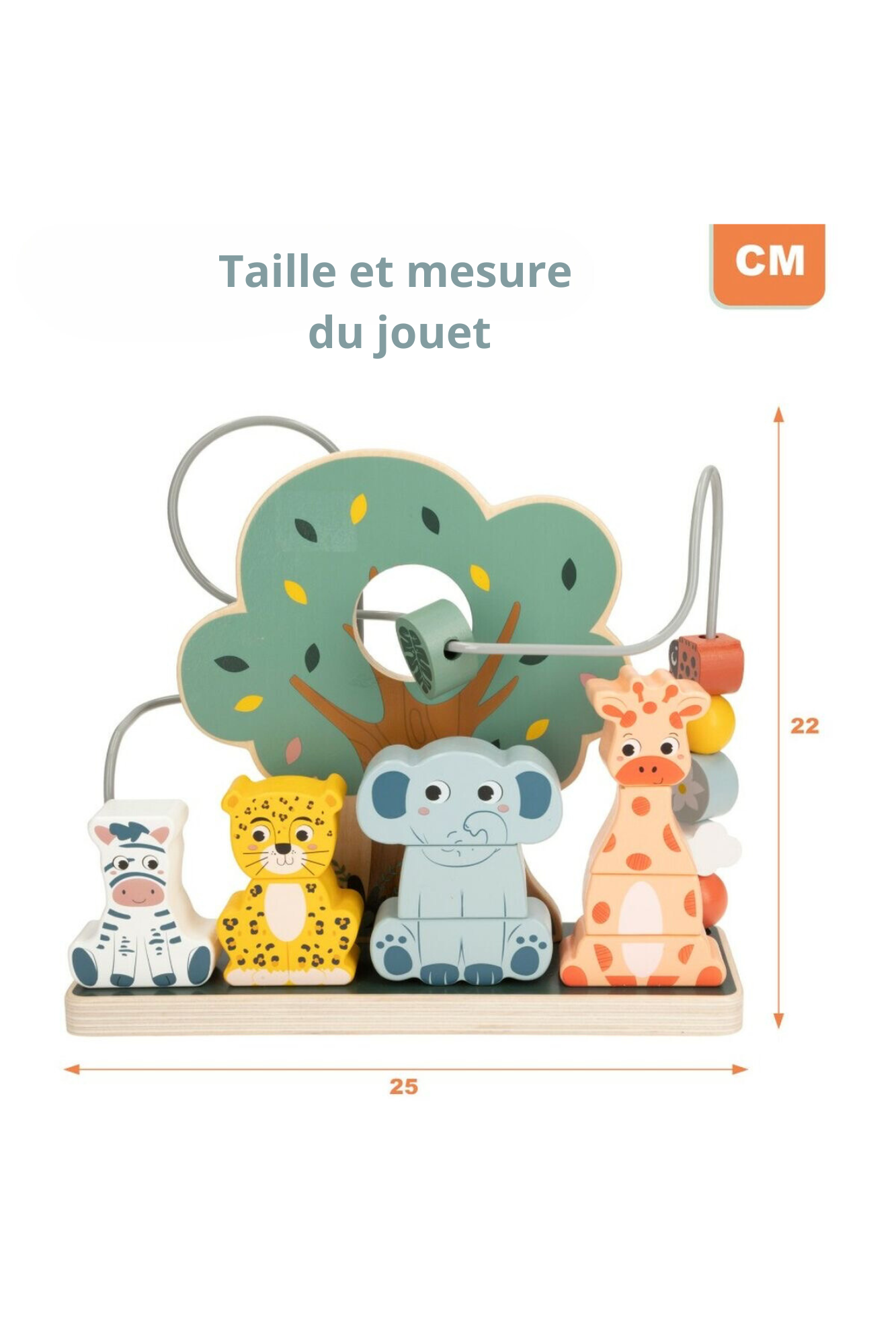 Jeu d'adresse pour bébé Woomax animaux 25 x 22 x 10 cm (6 Unités)