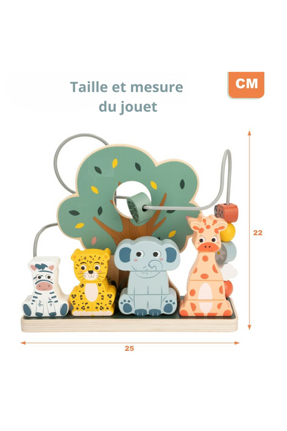 Jeu d'adresse pour bébé Woomax animaux 25 x 22 x 10 cm (6 Unités)