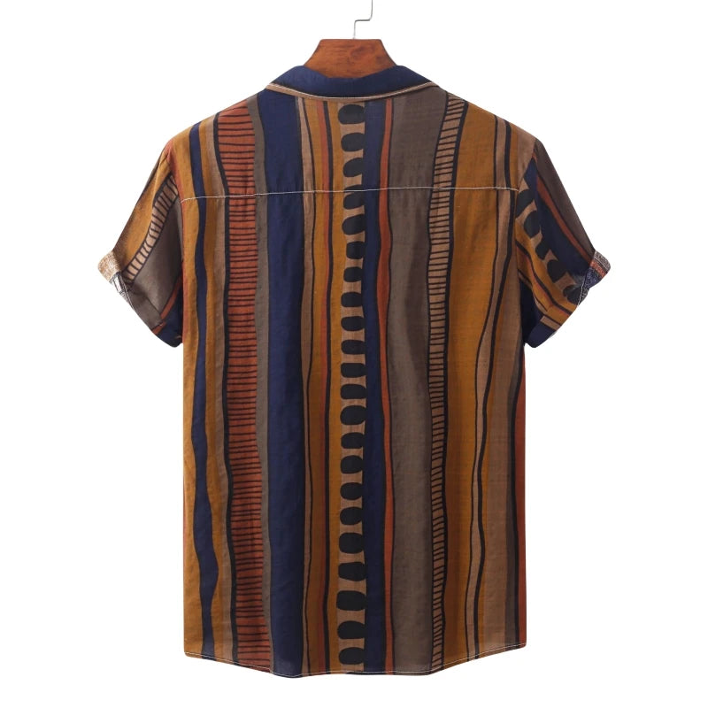 Chemise Tiki Fashion pour Homme - Luxe Manches Courtes