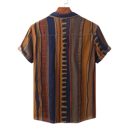 Chemise Tiki Fashion pour Homme - Luxe Manches Courtes