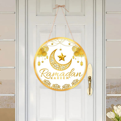 Décoration de Porte Eid Mubarak - Ramadan Kareem 2025