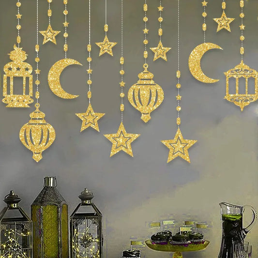 Décorations en Papier Ramadan & Eid Mubarak 2025