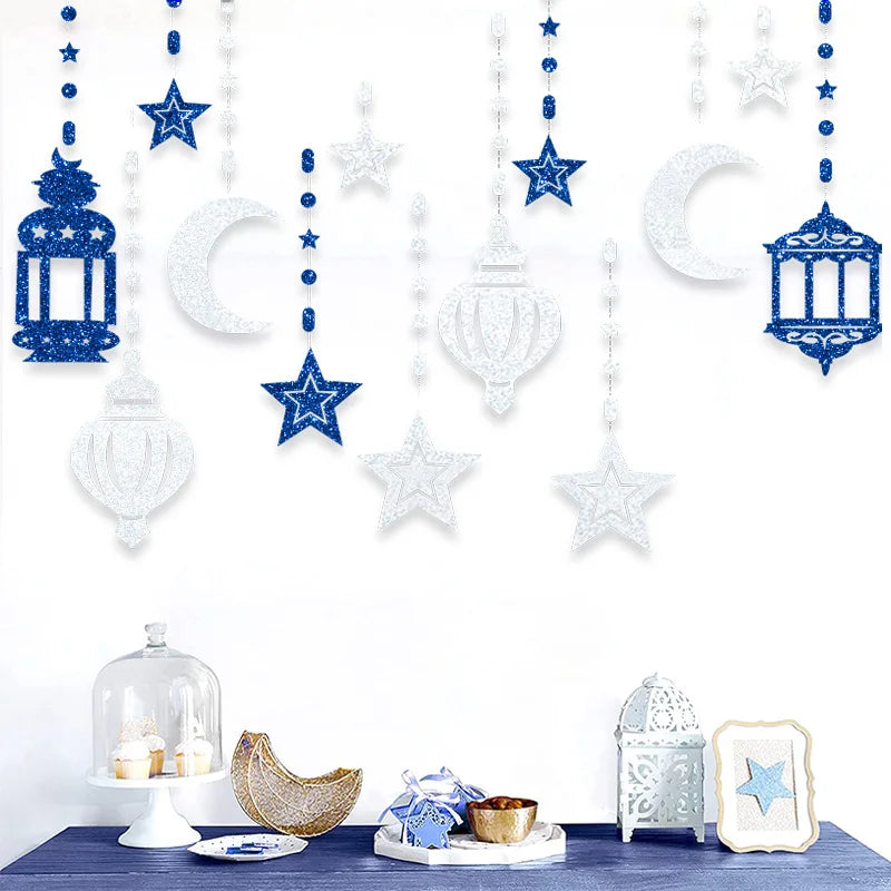 Décorations en Papier Ramadan & Eid Mubarak 2025