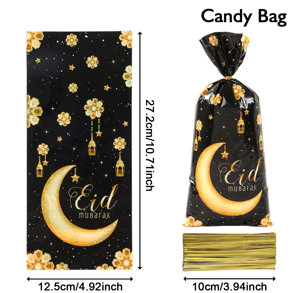 Sacs à biscuits Ramadan - 25/50/100 pcs - Cadeaux EID Mubarak