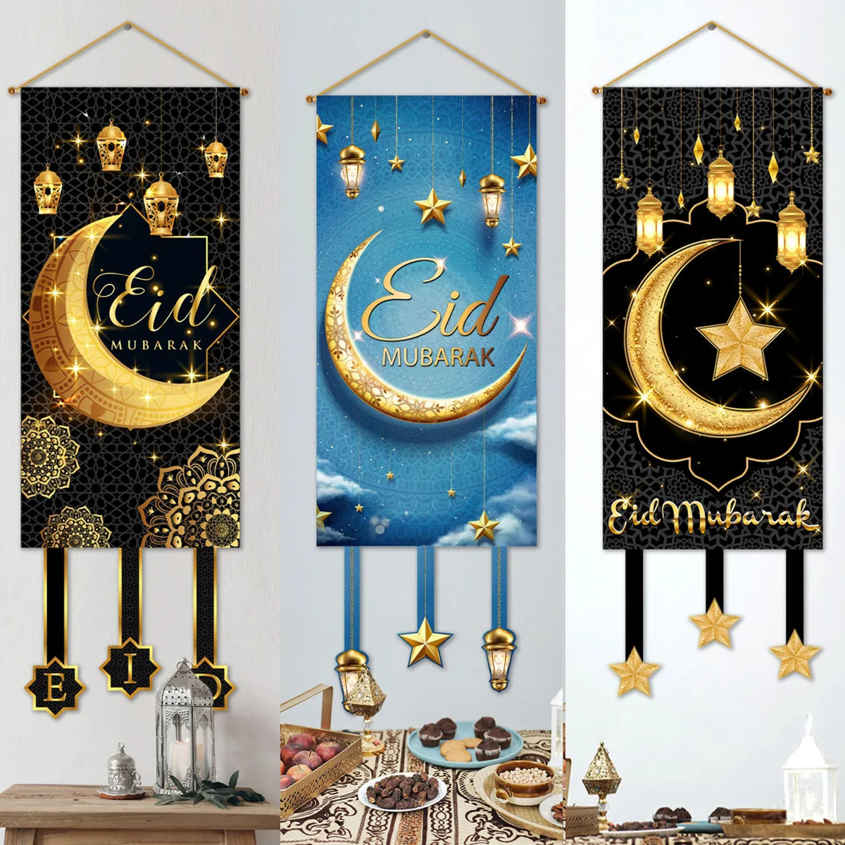 Décoration Porte Ramadan et Eid Mubarak 2025