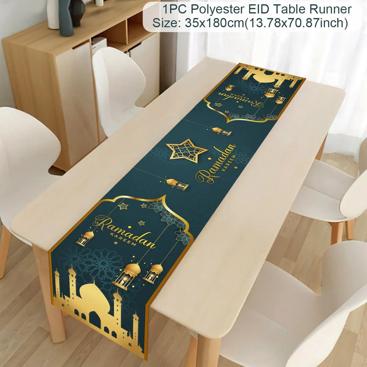 Chemin de Table Ramadan - Décoration EID Mubarak 2025