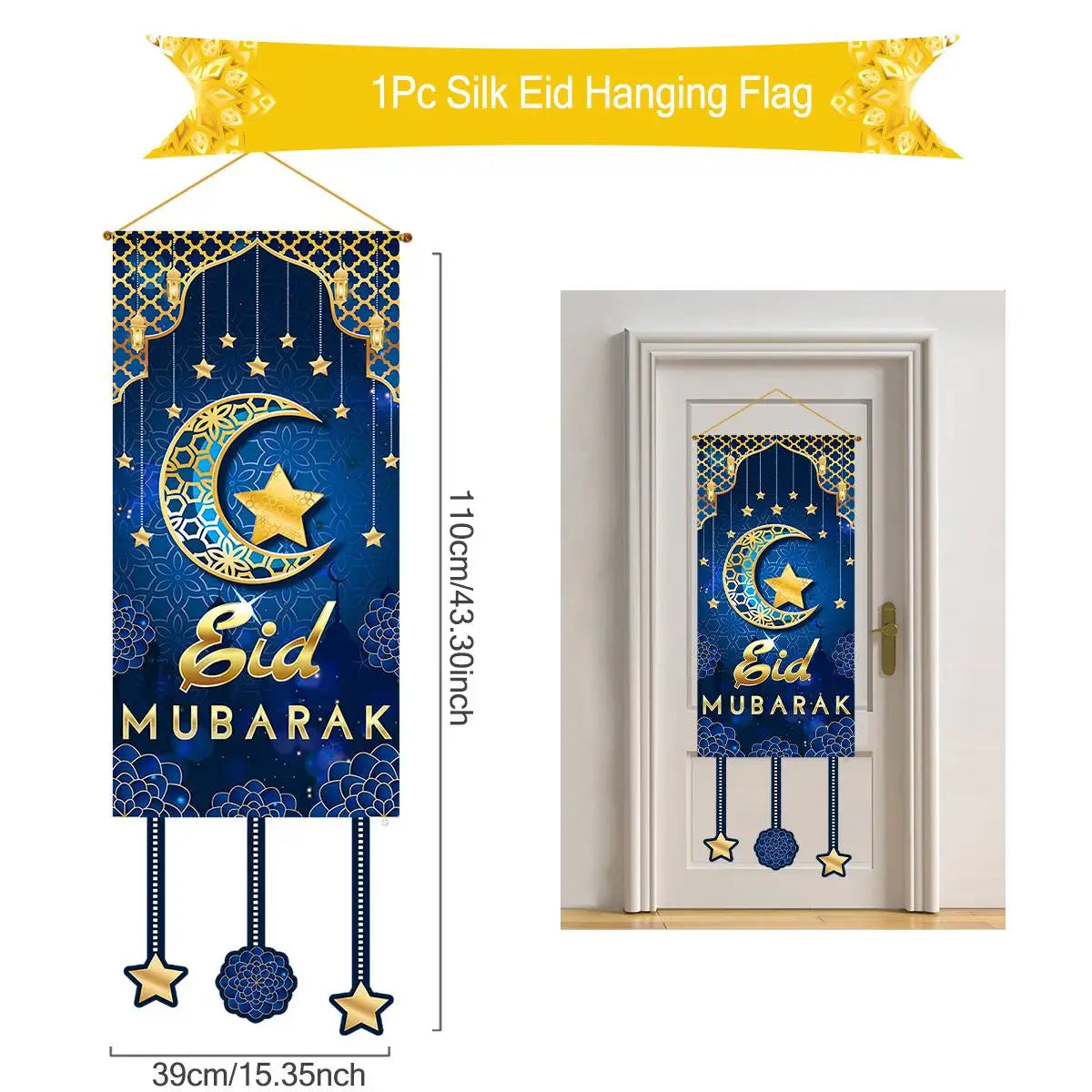 Décoration Porte Ramadan et Eid Mubarak 2025