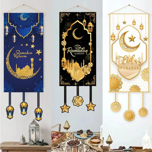 Décoration Porte Ramadan et Eid Mubarak 2025