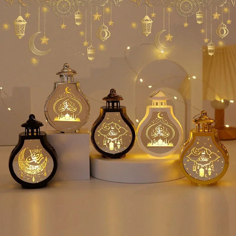 Lanterne LED Ramadan Kareem - Décoration Eid Mubarak 2025