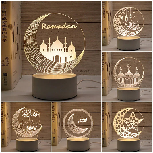 Veilleuse LED Ramadan - Eid Mubarak