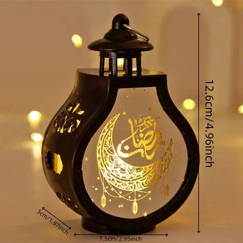 Lanterne LED Ramadan Kareem - Décoration Eid Mubarak 2025