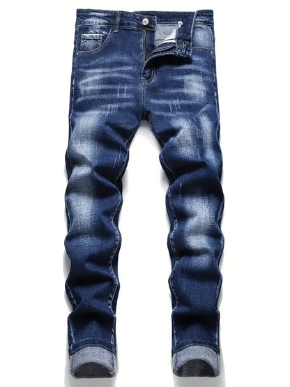 Jean Cargo Denim Extensible Homme - Slim Classique Décontracté