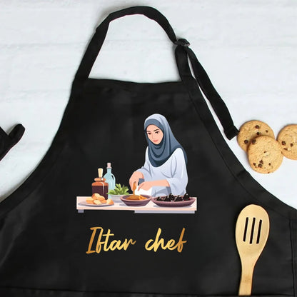 Tablier de Iftar Chef Noir 2025