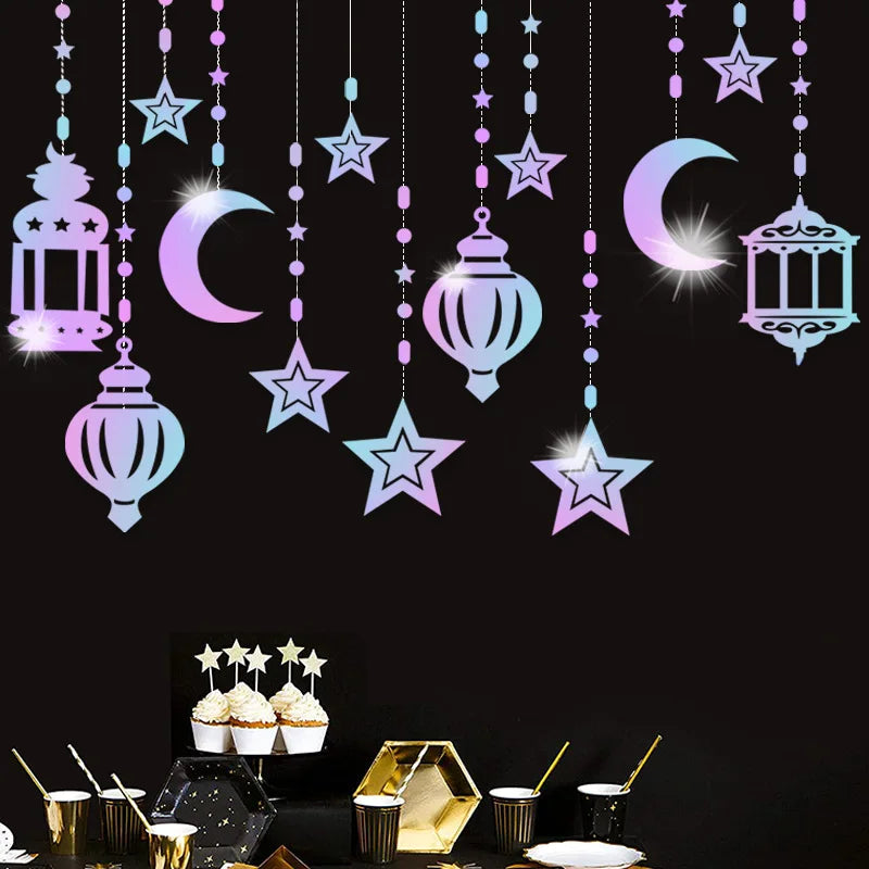 Décorations en Papier Ramadan & Eid Mubarak 2025