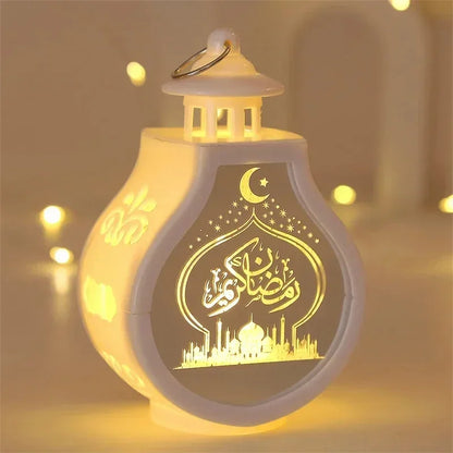 Lanterne LED Ramadan Kareem - Décoration Eid Mubarak 2025