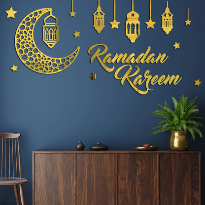 Autocollants Muraux Ramadan & Eid Mubarak 2025