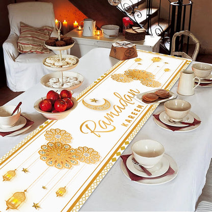 Chemin de Table Ramadan - Décoration EID Mubarak 2025