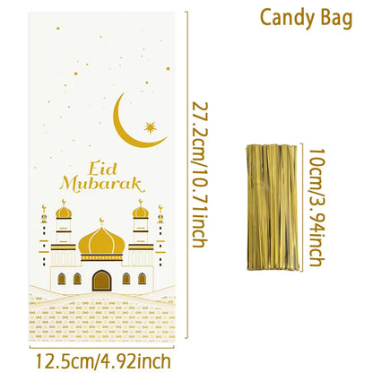 Sacs à biscuits Ramadan - 25/50/100 pcs - Cadeaux EID Mubarak