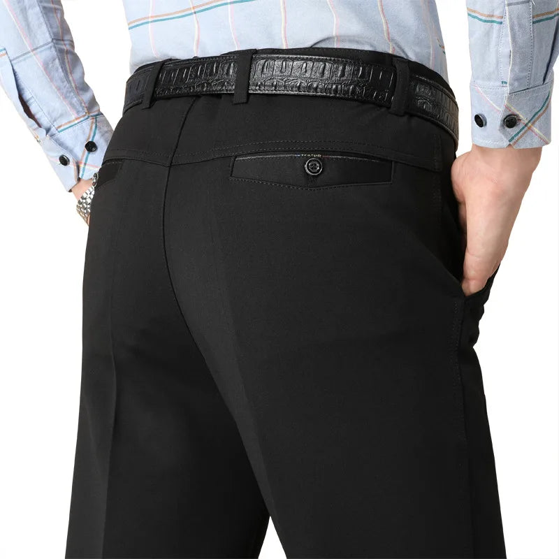 Pantalon Mince Décontracté Homme - Taille Haute 2024