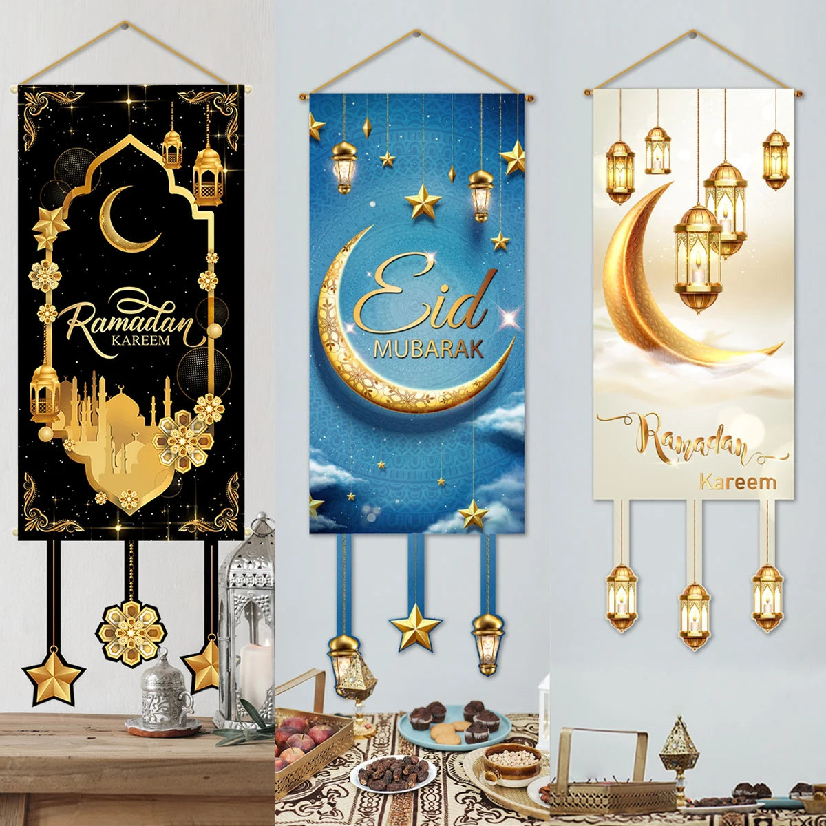 Décoration Porte Ramadan et Eid Mubarak 2025